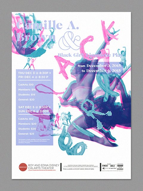 Black Girl: Linguistic Play silkscreened poster