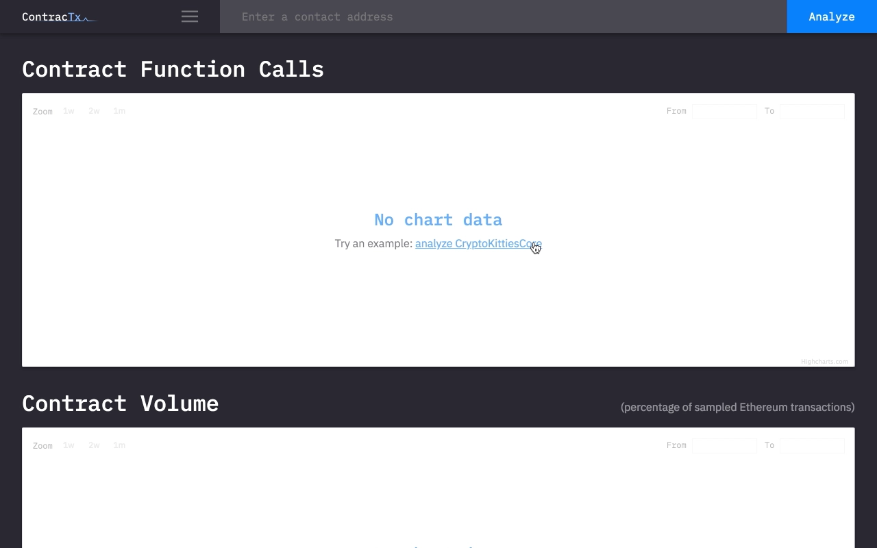 ContracTx empty state