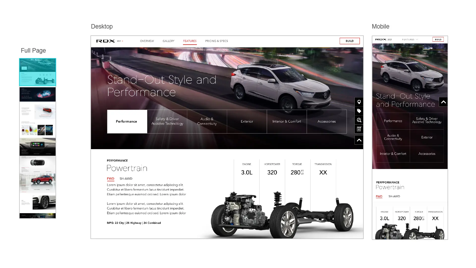 high-fidelity designs