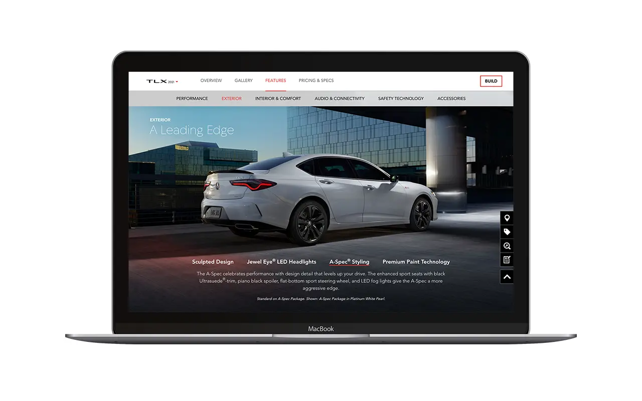 Acura Vehicle Features