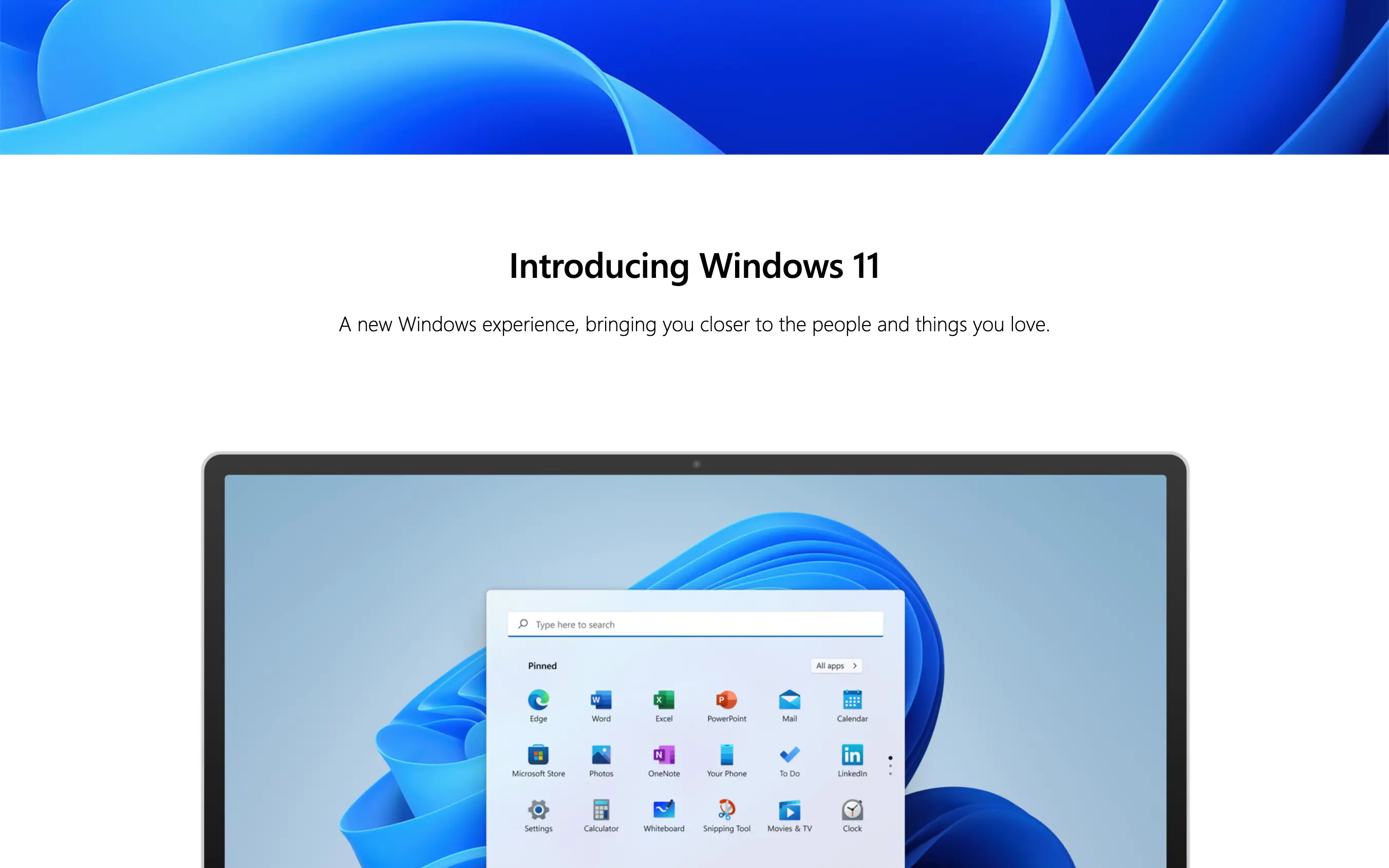 Windows 11 web launch