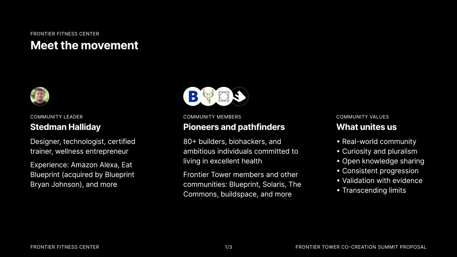 Meet the movement: community leader, community members, community values